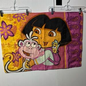 Nickelodeon Dora the Explorer Yellow Purple Pink Blanket